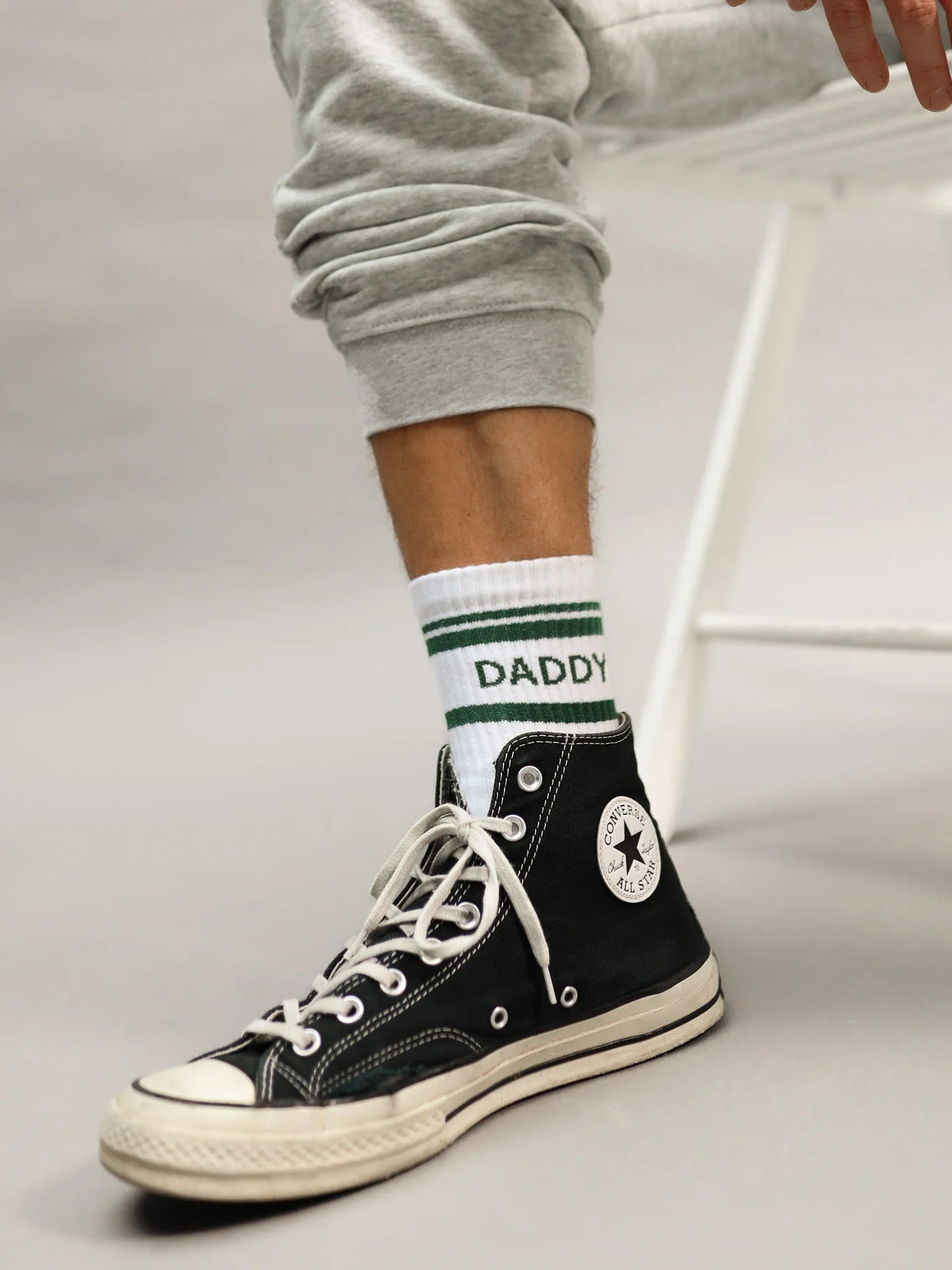 DADDY - Socken | grün gestreift