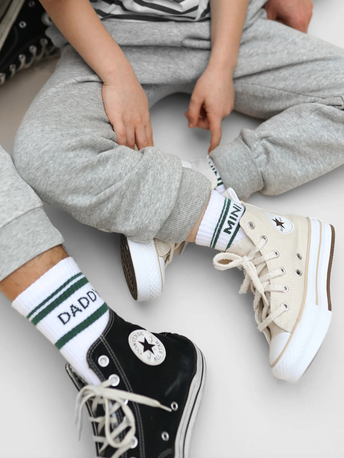 DADDY - Socken | grün gestreift