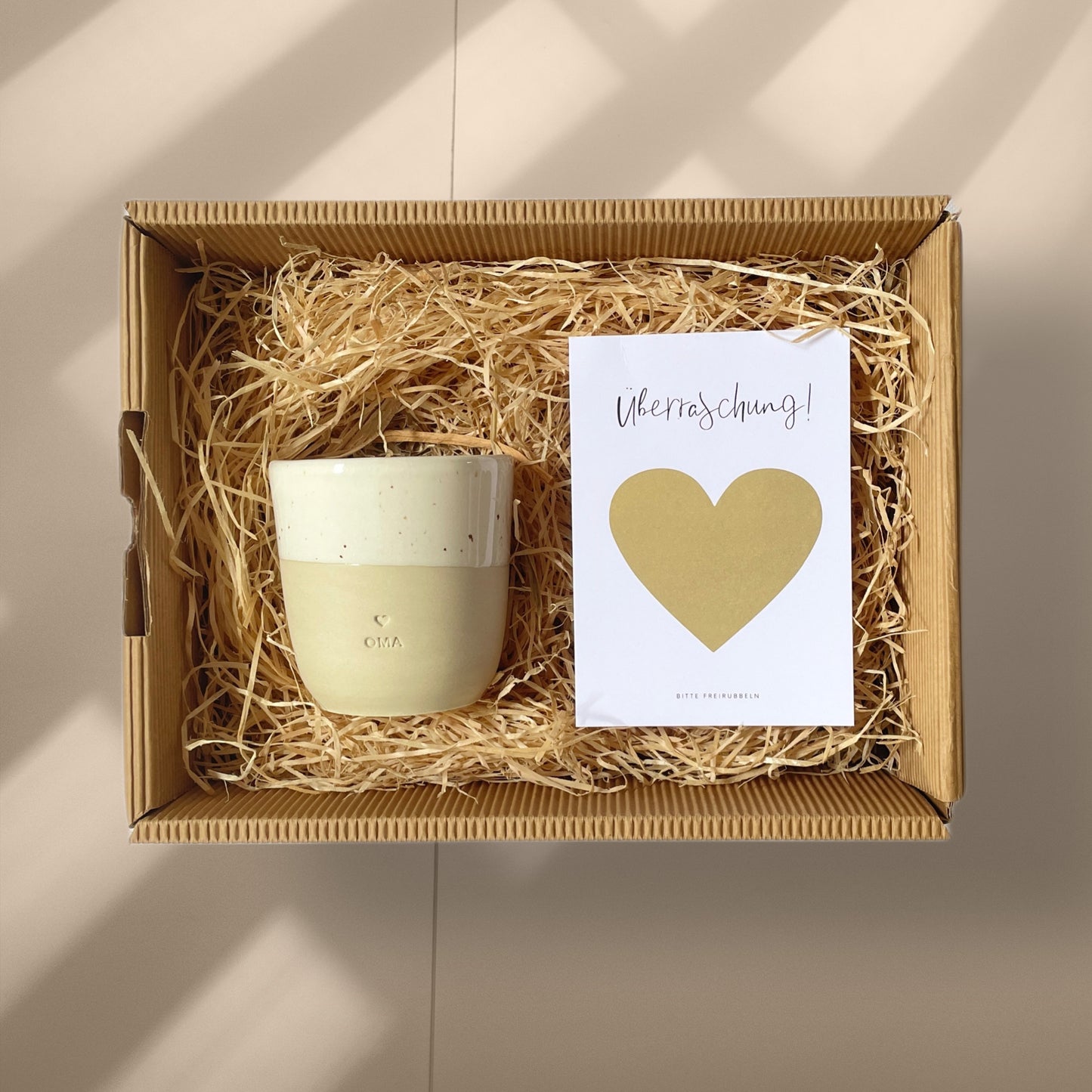 Überraschungsbox - Du wirst Oma / Opa | Geschenkbox für werdende Omas oder Opas