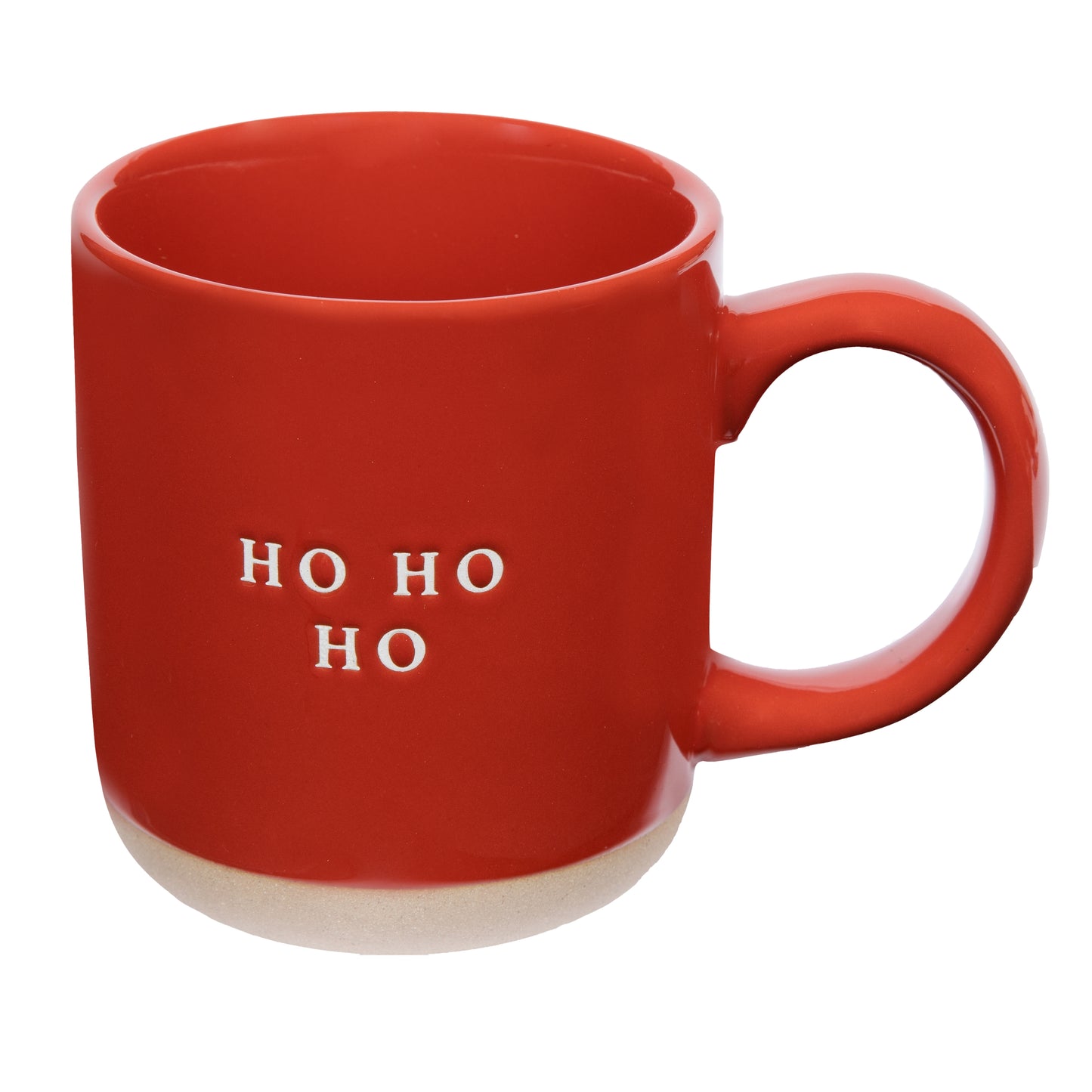 Steingut-Tasse "Ho Ho Ho | rot | Weihnachten