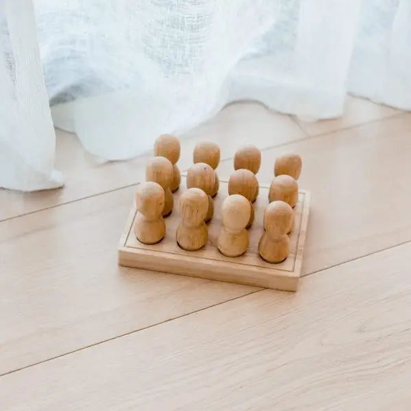 Großes Holz Steckspiel | natur