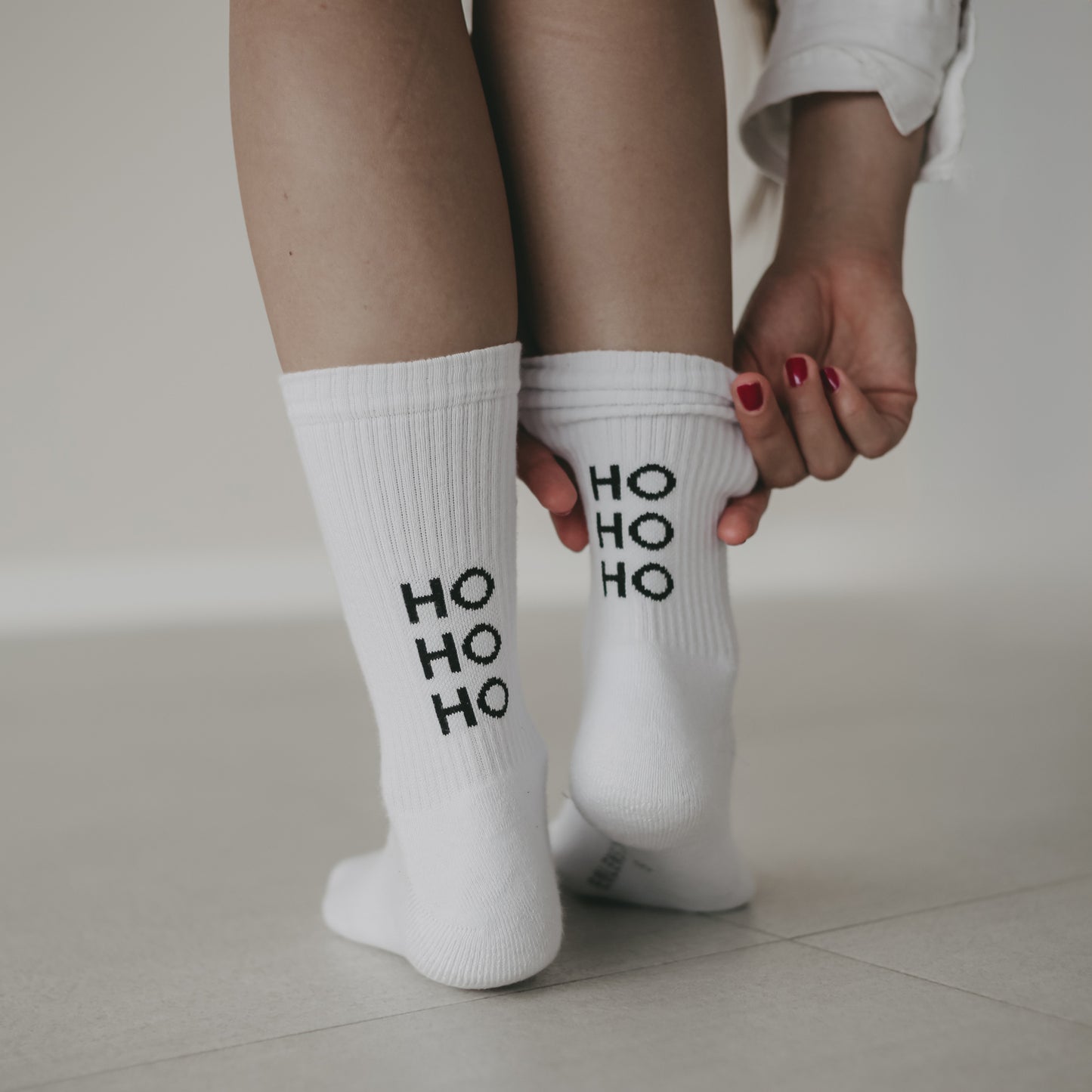 Socken HoHoHo von Eulenschnitt