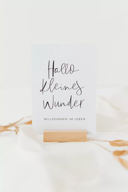 Postkarte 'Hallo kleines Wunder'
