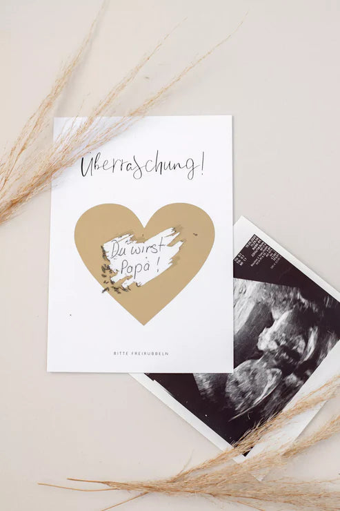 Überraschungskarte Du wirst Papa Schwangerschaft verkünden