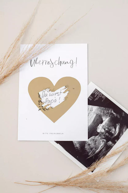 Überraschungskarte Du wirst Papa Schwangerschaft verkünden