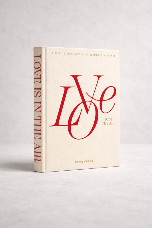 Fotoalbum „Love is in the Air“ – Hochzeitsalbum & Gästebuch