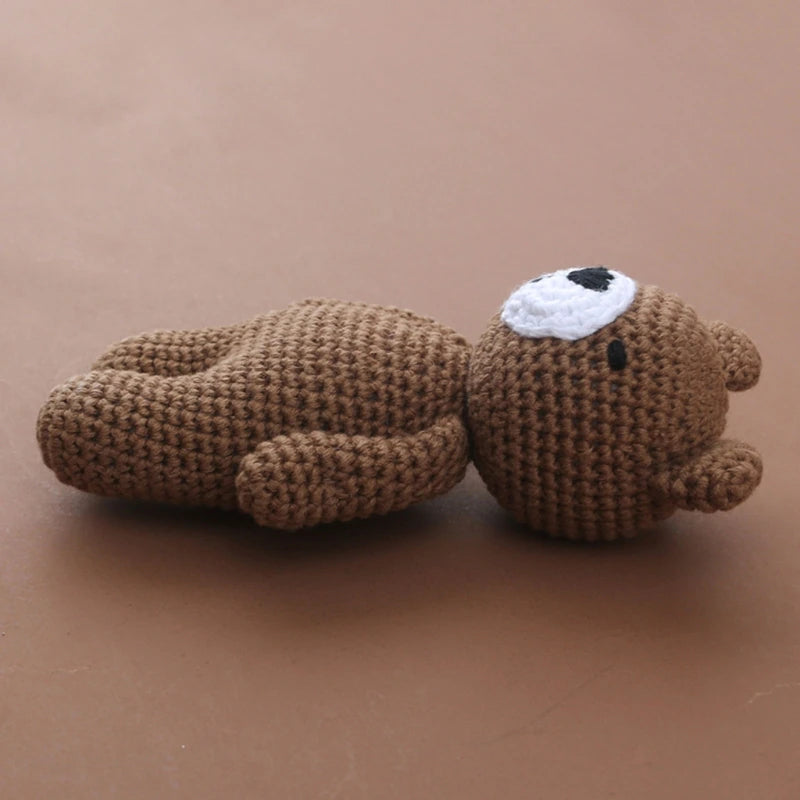 Gehäkelte Babyrassel Teddybär