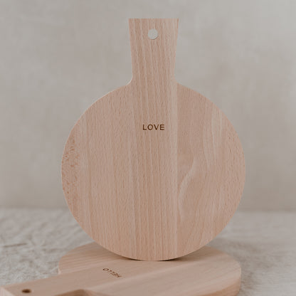 Mini Brettchen aus Buchenholz im 2er Set von Eulenschnitt