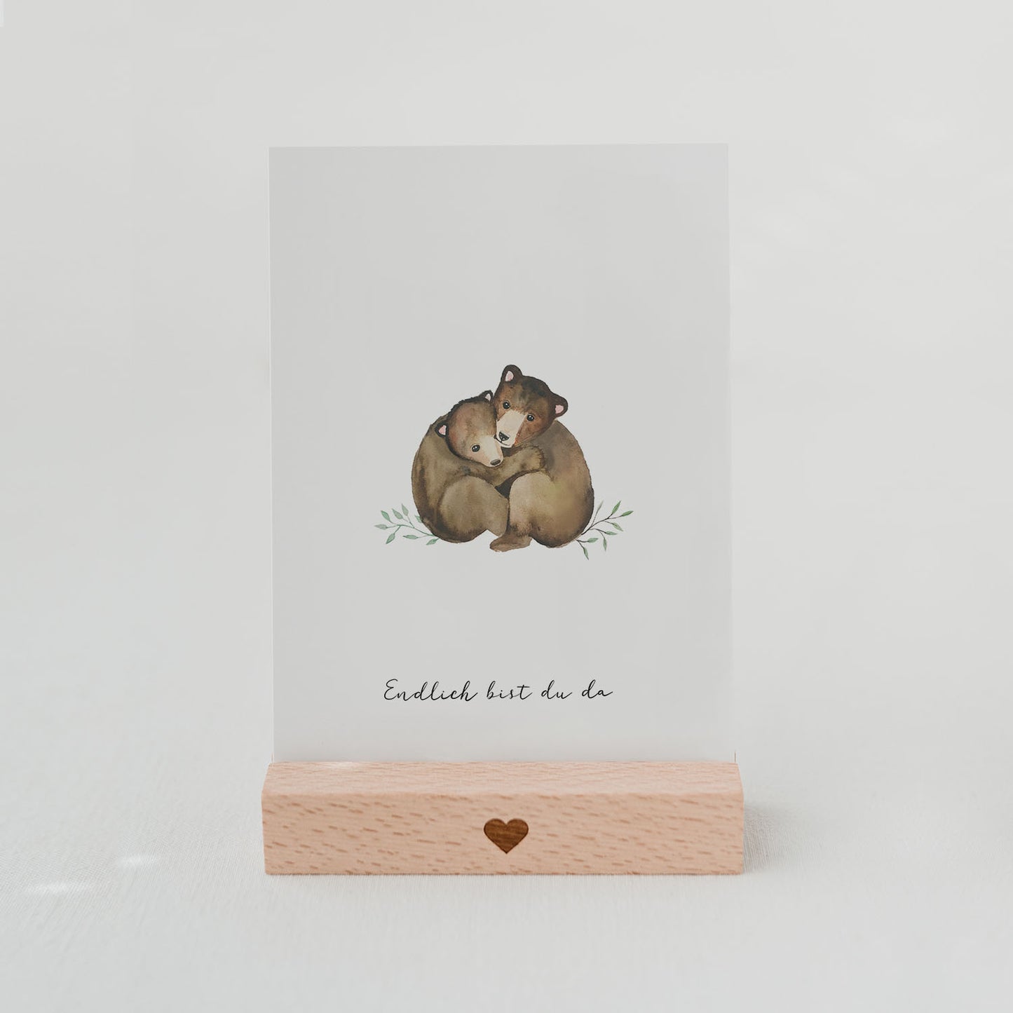 Postkarte "Endlich bist du da"