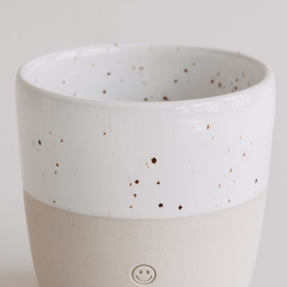Steingut-Becher 'Smiley'