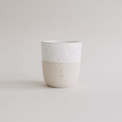 Steingut-Becher 'MRS'