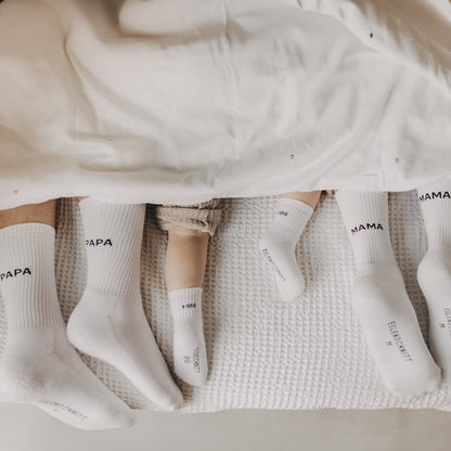 Familien-Socken Set – Mama, Papa & Mini | Geschenkbox mit Herz